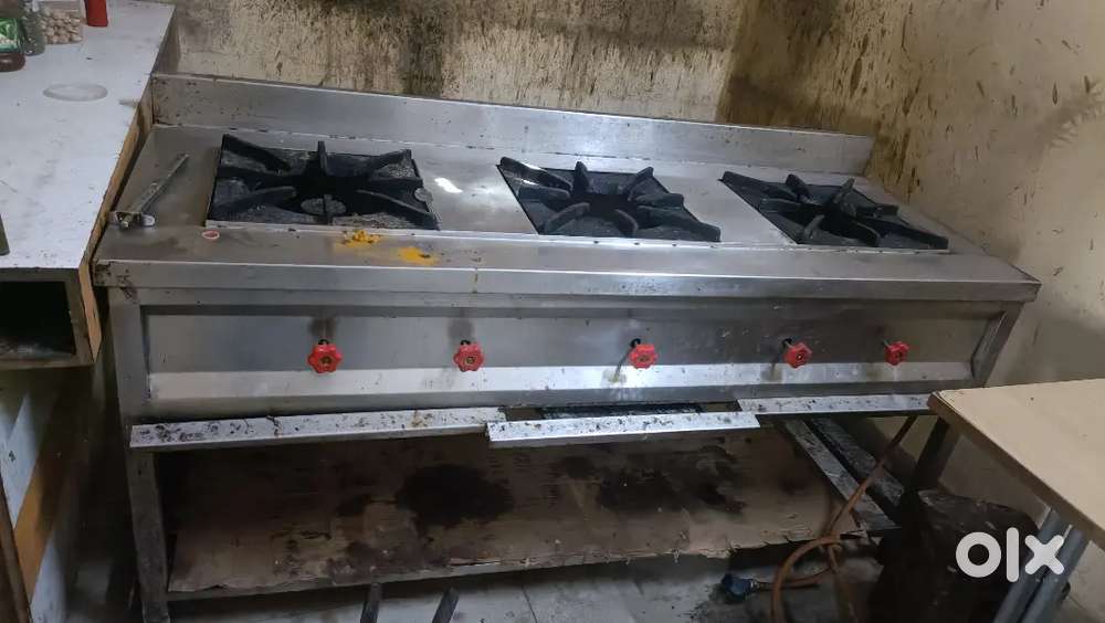 3 बर्नर गॅस शेगडी हॉटेल करिता 17000/-