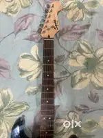Squire fender strat guitar black colour