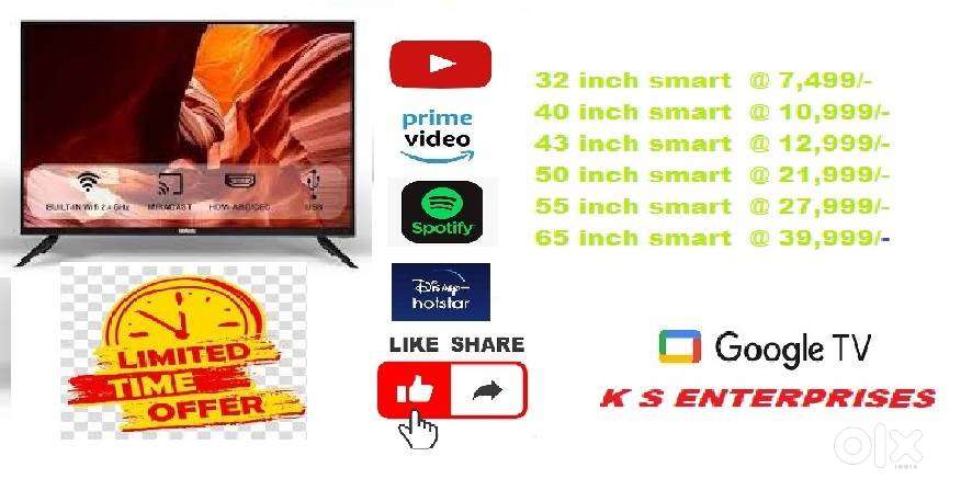 43 INCH SMART LED @ 12,999/-