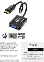 MT-VIKI HDMI to VGA Adapter  Mint Condition