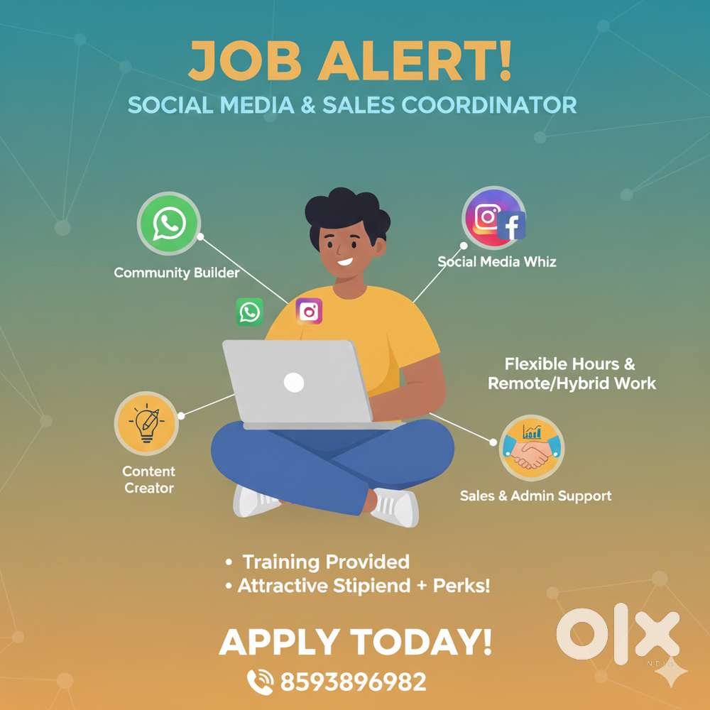 Sales & Social Media Coordinator (Part-Time)( ladies preferred)