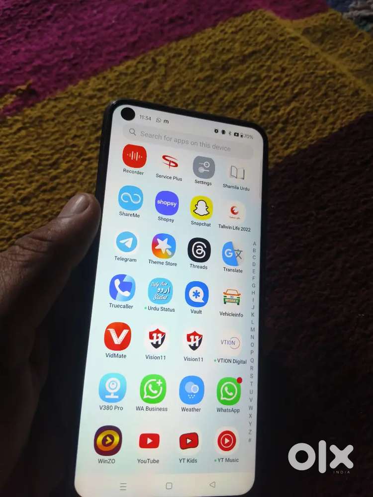 One plus folder dalwaya huva hai