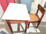 Kids Study Table with Chair — Solid Wood