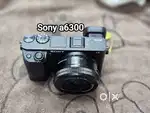 Used Sony alpha a6300 Mirrorless 4k camera with 16-50mm lens full kit.