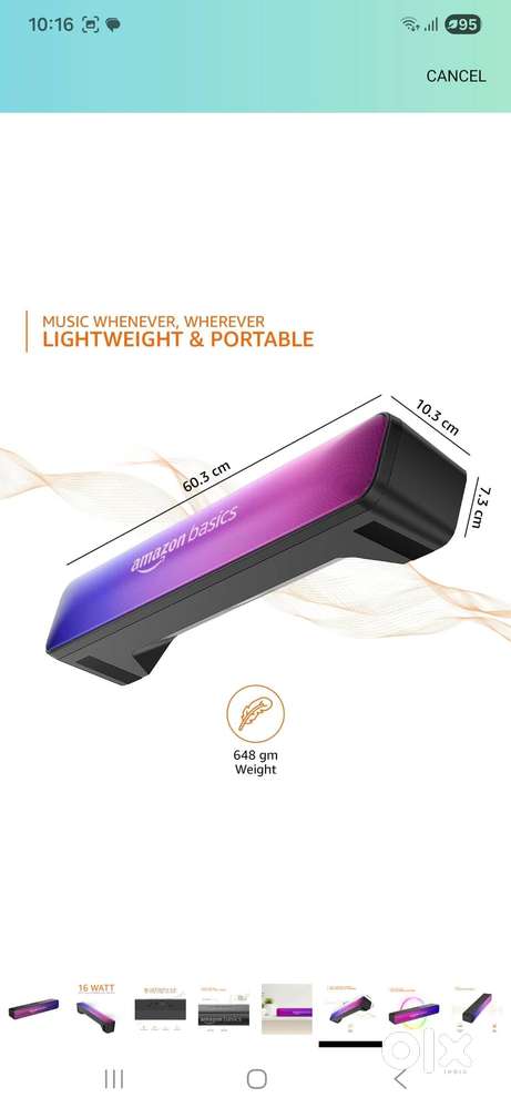 Amazon basic sound bar