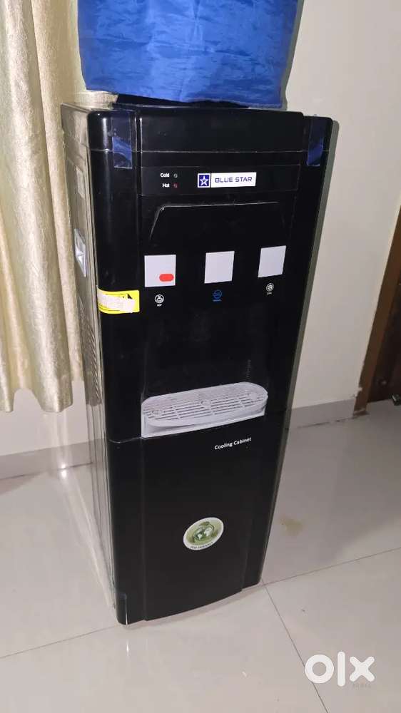 Blue Star Water Dispenser with Fridge (Black Color)