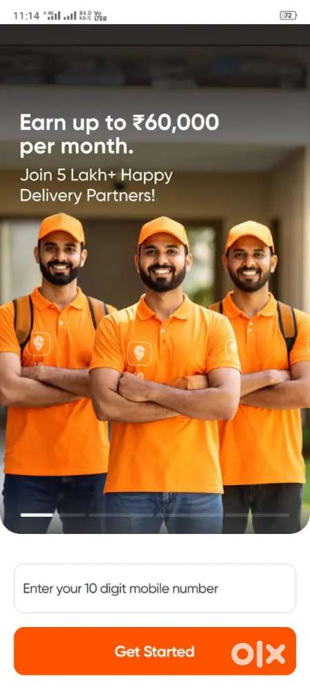 Swiggy food and instamart delivery job