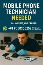 Mobile technician need, he can able to change dipslay and body