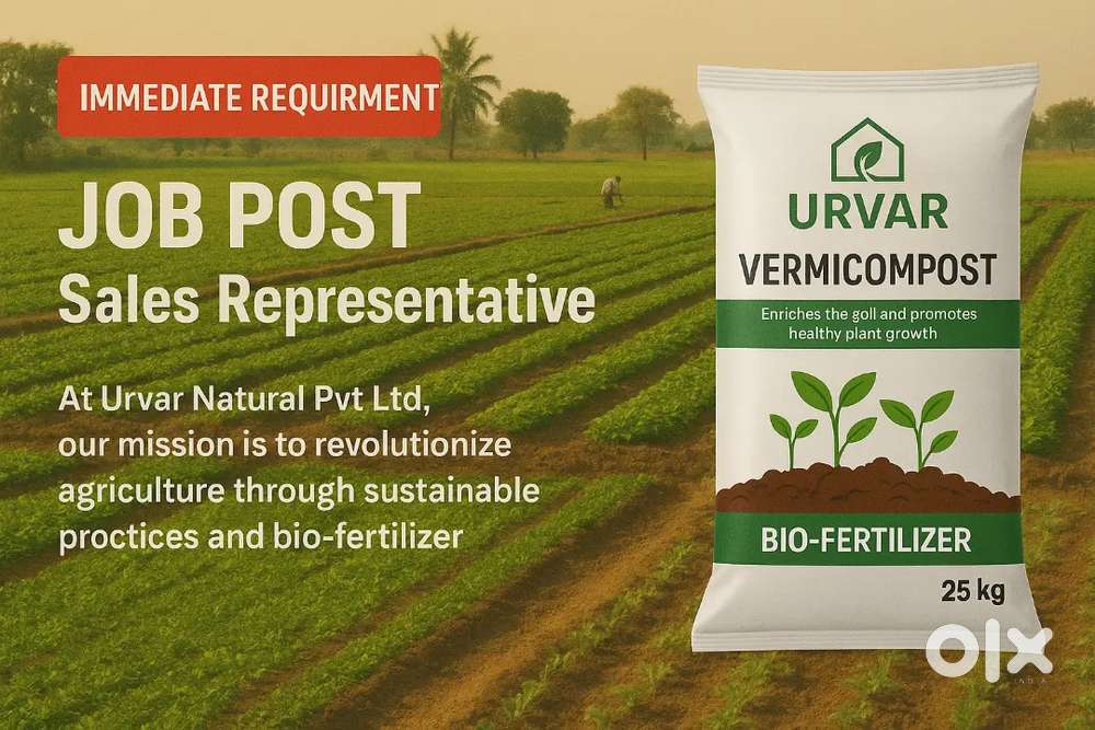 Organic/Bio Fertilizer Sales & Marketing - At Urvar Natural Pvt Ltd