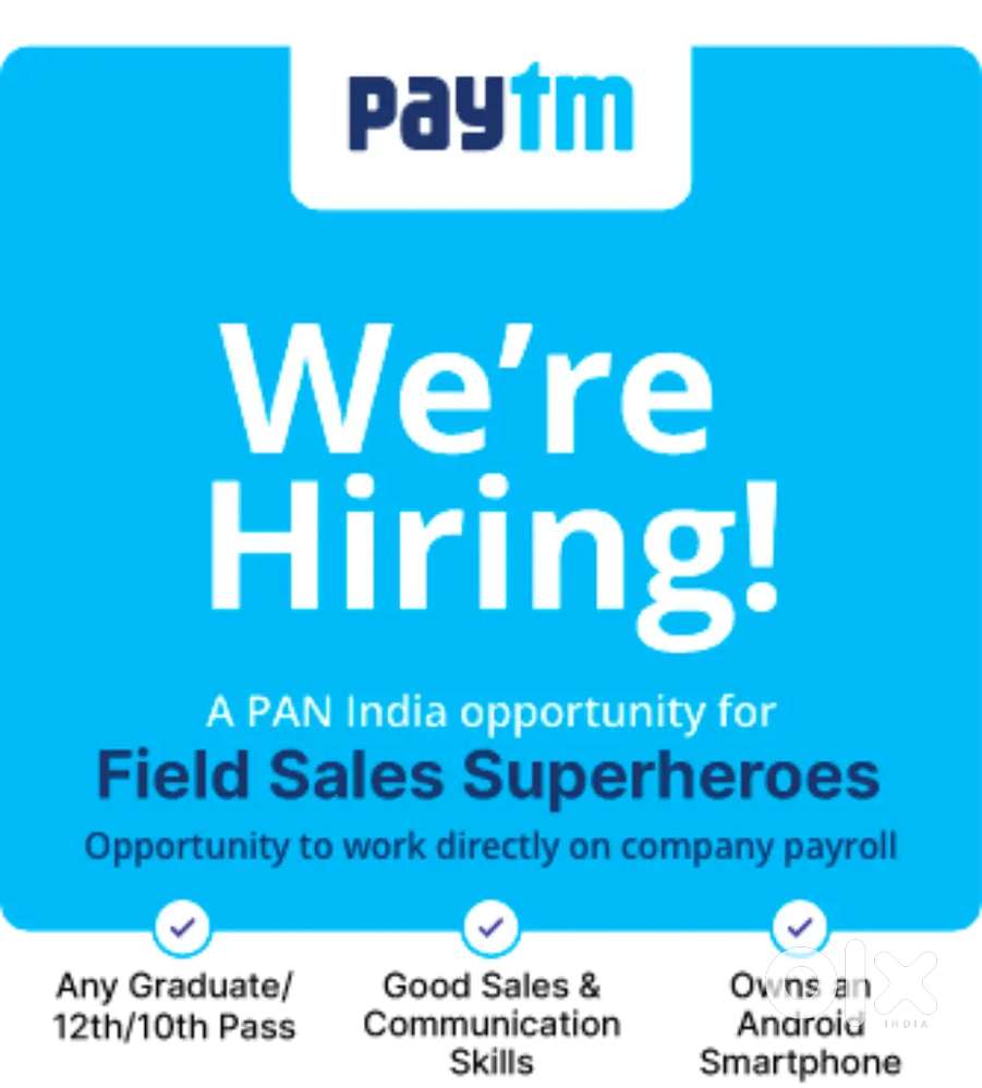 Field sales executive for PAYTM.