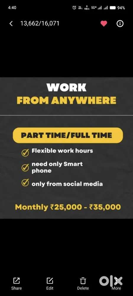 Part time work from home govt platform