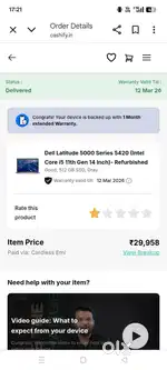 Dell Latitude 5000 Series 5420 (Intel Core i5 11th Gen 14 Inch)-