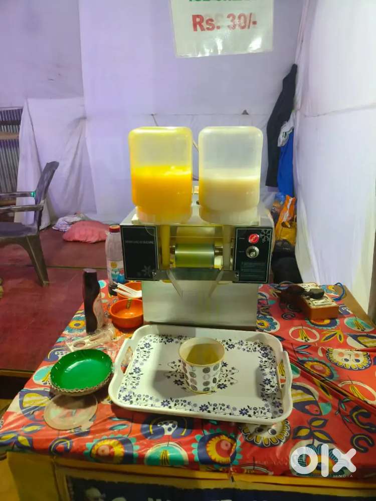 Snow flakes icecream machine