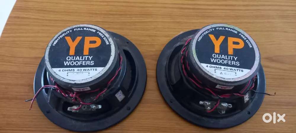 Y P 6 inches  4 ohms. 40 what's full range woofers 2 no