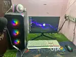 Gaming setup for livestream and editing with graphics card