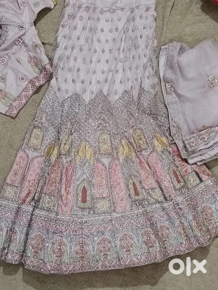 Elegant Embroidered Pastel Lehenga Choli Set