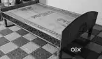 Wooden Bed (6ft × 4 ft) with Mattress & Pillow