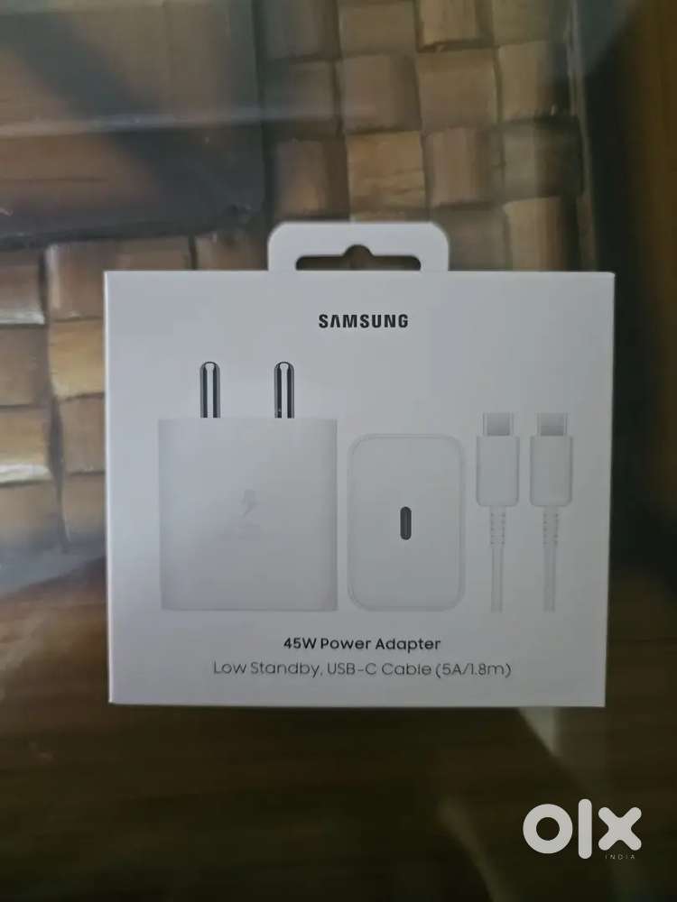 Original Samsung Charger Adaptor 45W with Cable s23 s24 s25 Fold