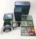 Xbox Series X Black 1TB SSD Bundle, 6 Games, 2 Controllers Inc used