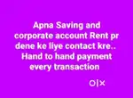 Bank account on rent