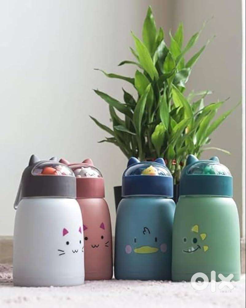 Cute durable  glass water bottle