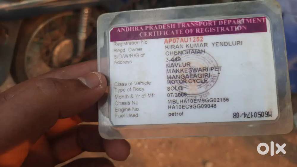 Hero honda bike working good