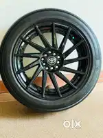 18 inch full black  alloy wheel for innova crysta / hycross