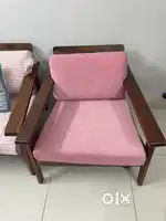 Seesham wooden sofa at ₹ 20K.