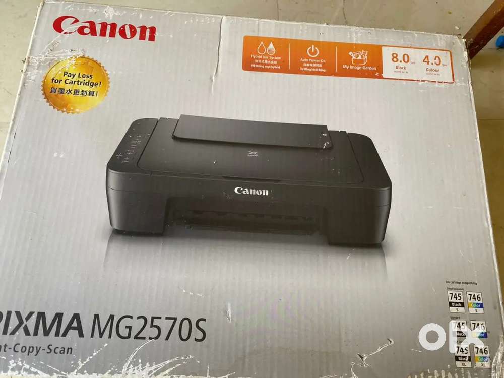 Canon colour printed .M.G.2570S condition