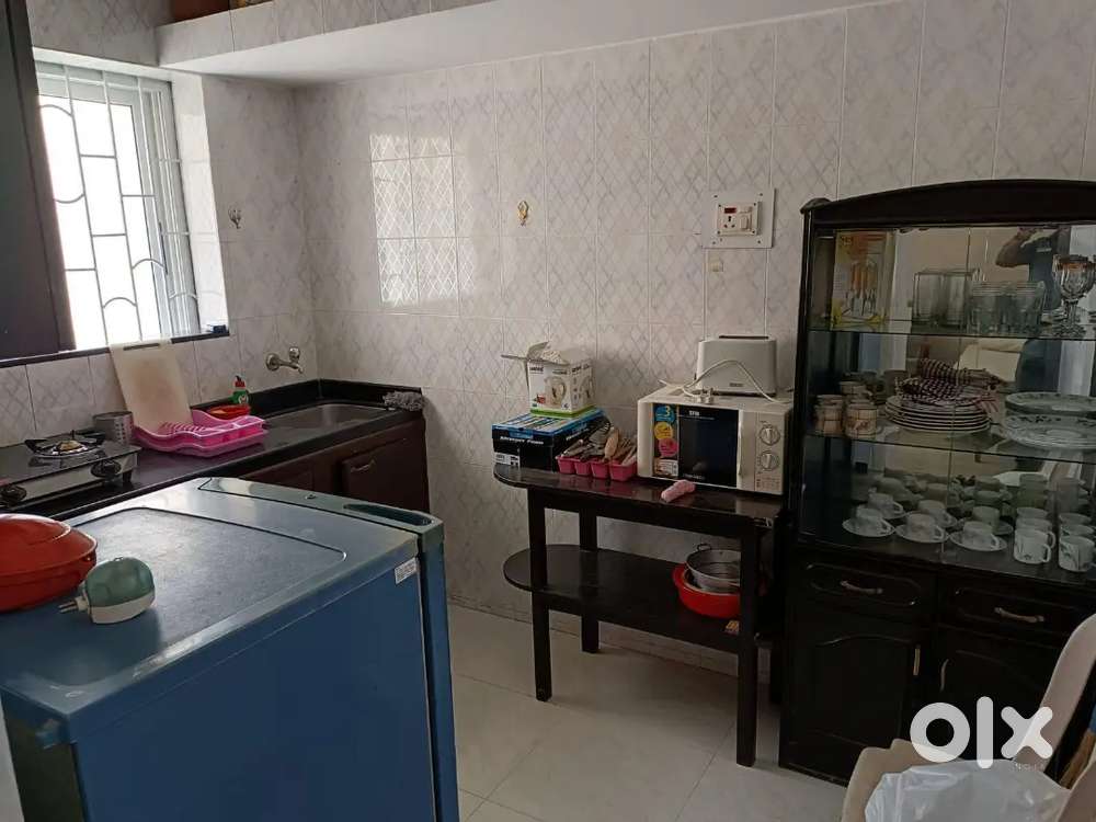 1 BHK FURNISHED FLAT GATED COMPLEX FOR RENT AT NUVEM 1 KM FROM HIGHWAY
