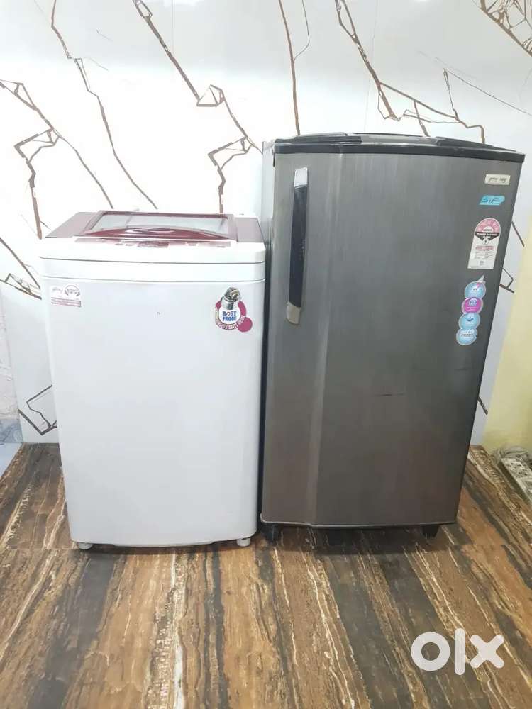 Godrej single door refrigerator and godrej top load washing machine/Am