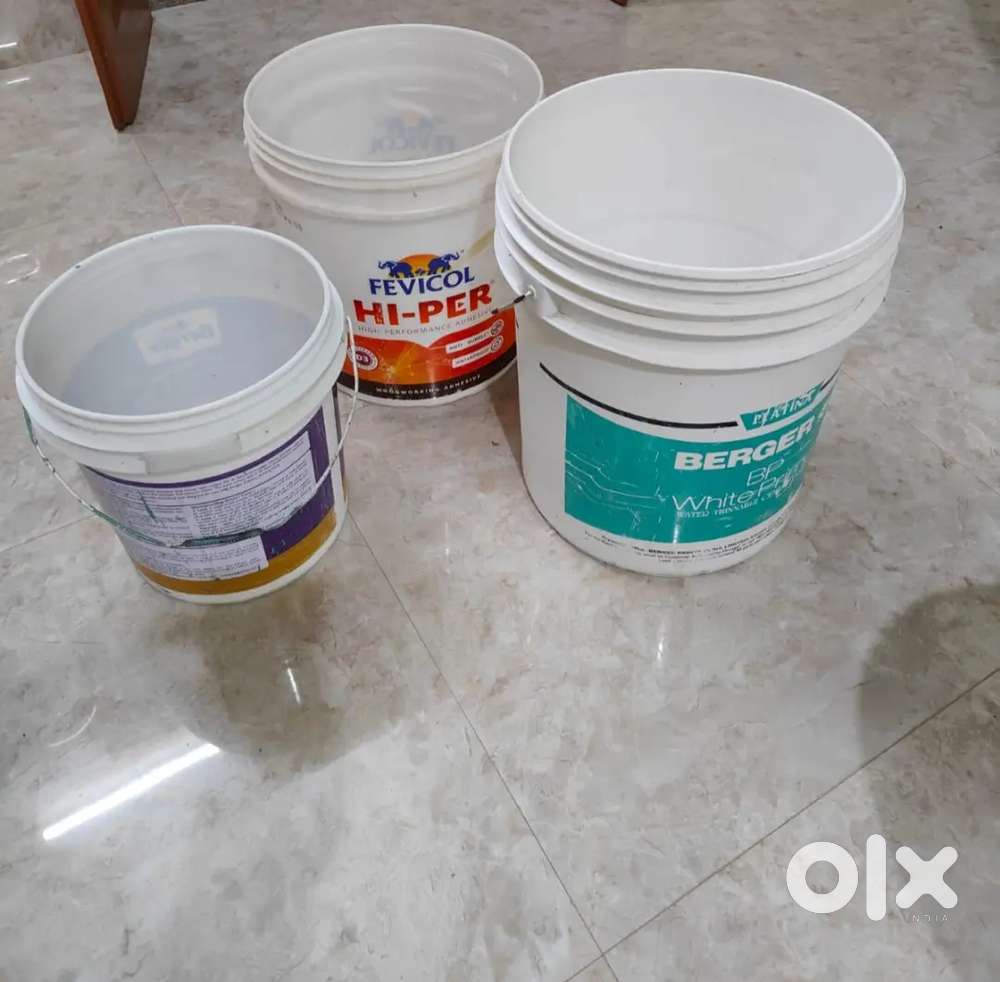 Cleaned Buckets ( 10, 20, 25 litres ) for House painting purpose