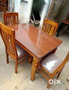 Brand new wooden dining table and chairs directly from the maker