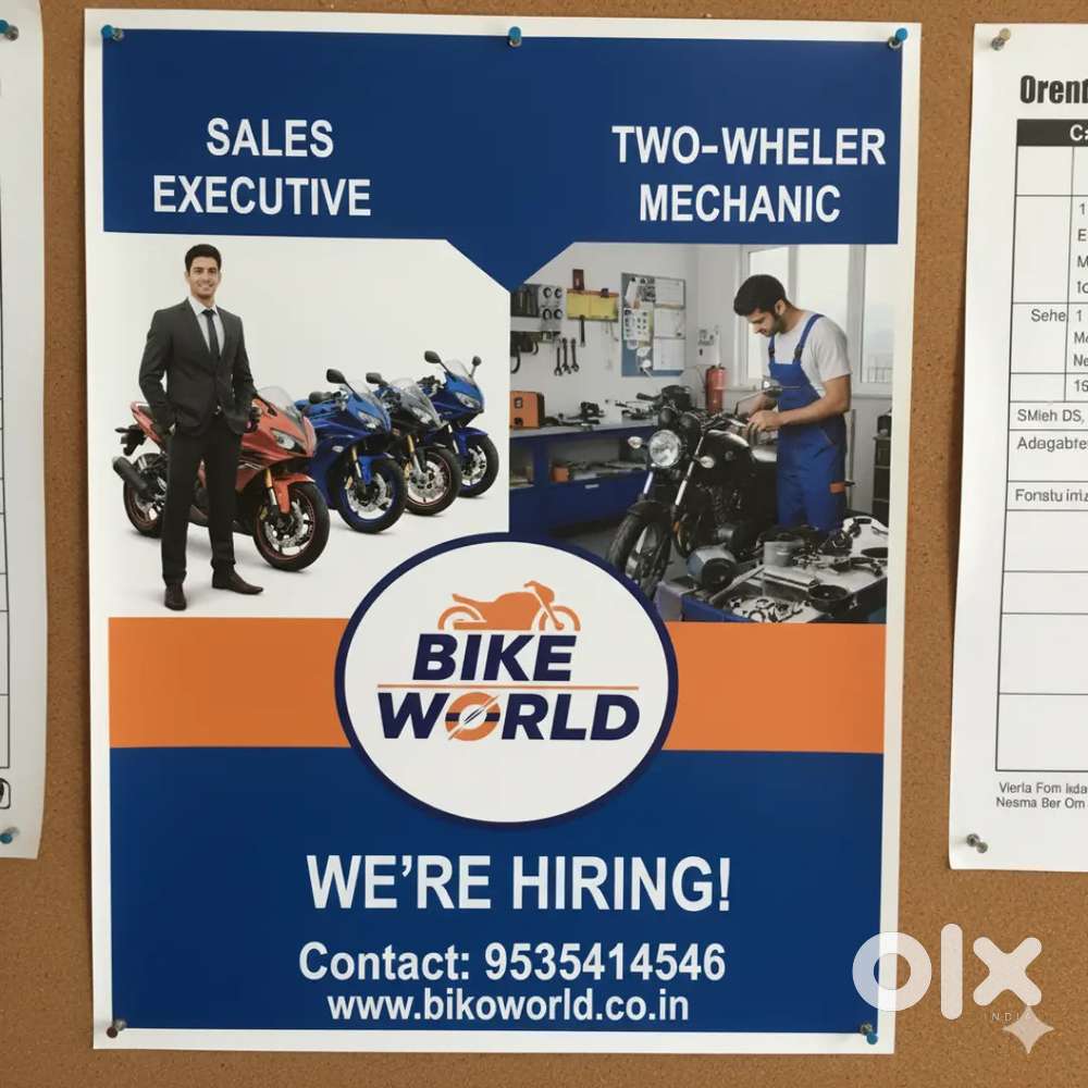 Looking for a sales executive for two weelers company