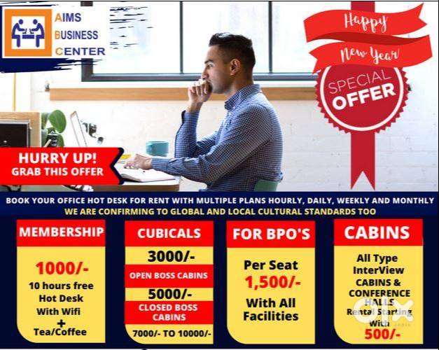 OFFICE CABIN FOR RENT 5000/-