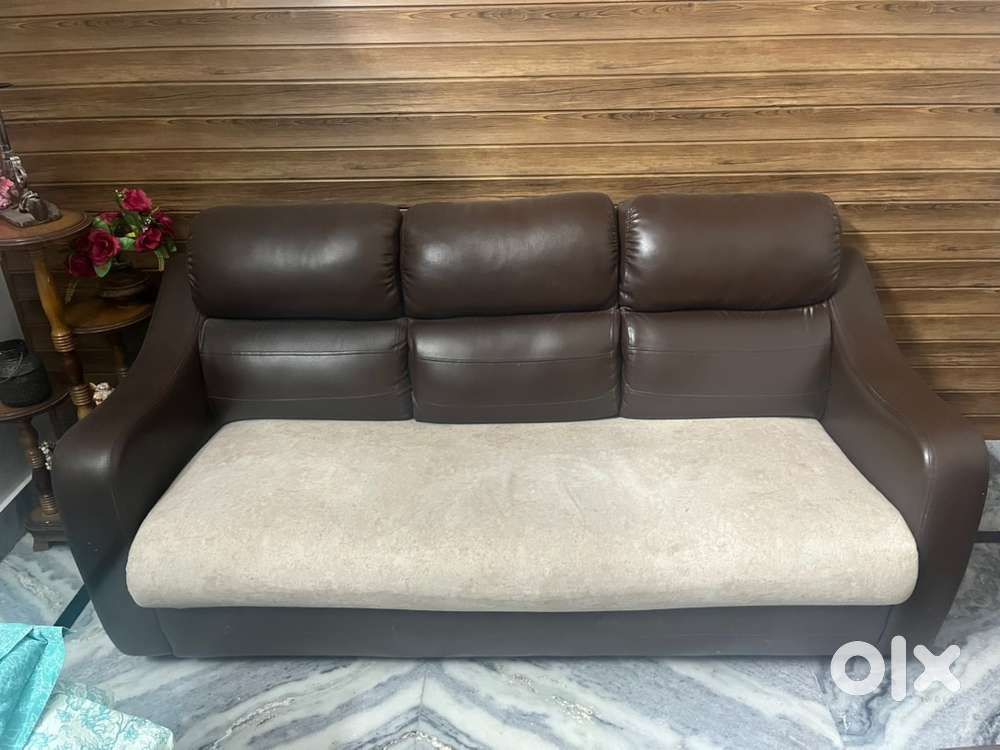 Godrej interio leather sofa