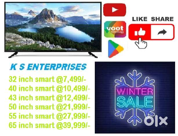 WINTER SPECIAL OFFER 43 INCHES  SMART, 4K UHD LED TV IN 12,499 ONLY.