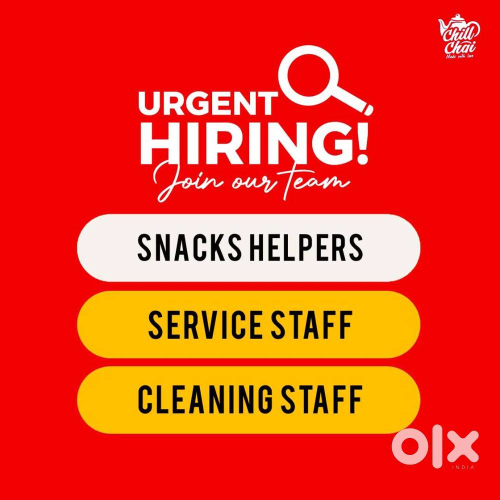Part Time Service staff and cleaning staff