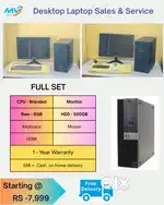 Full Set Branded CPU Ram - 8GB DDR3 500GB Hard Disk-Monitor-laptop