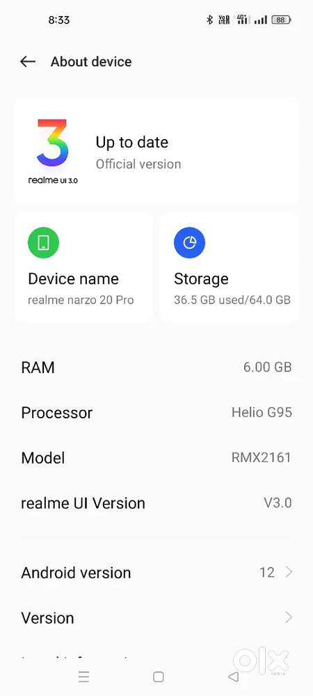 Realme narzo 20 pro