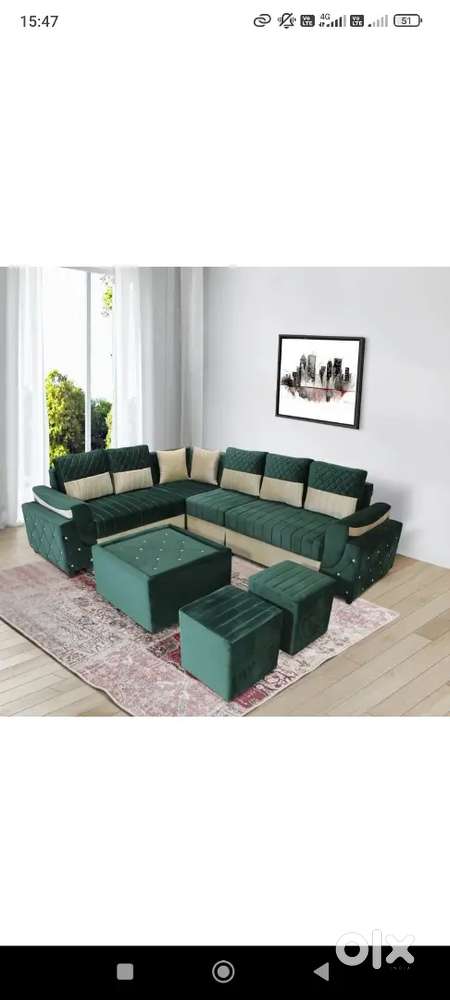 7 seater L shape Sofa set for living room