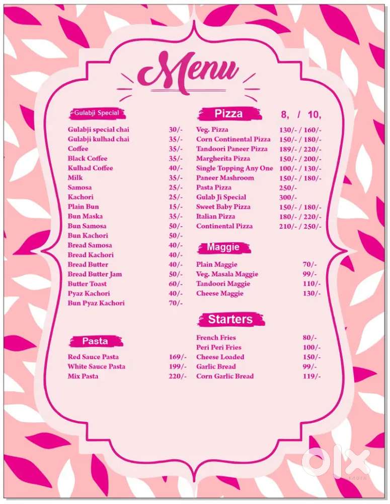 waiter and for cleaning