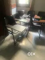 Study chairs with writing pad