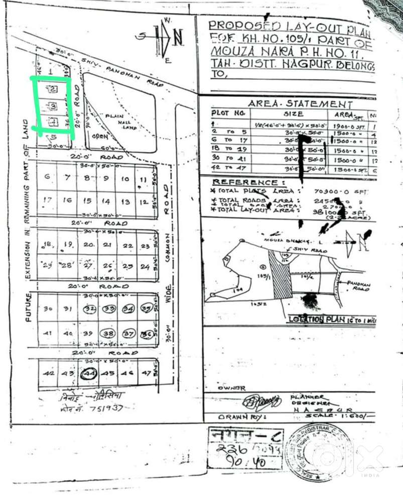 Plot for sale 2 minutes from the koradi highway