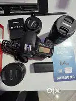 Canon 90D + 50mm + 55-210mm + 10-18mm Lenses  Like New