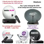 AIRTEL DTH ! TATÀ ! SUNDIRECT ! PLÀY ! DISHTV ! VIDEOCON D2H ! LED TV