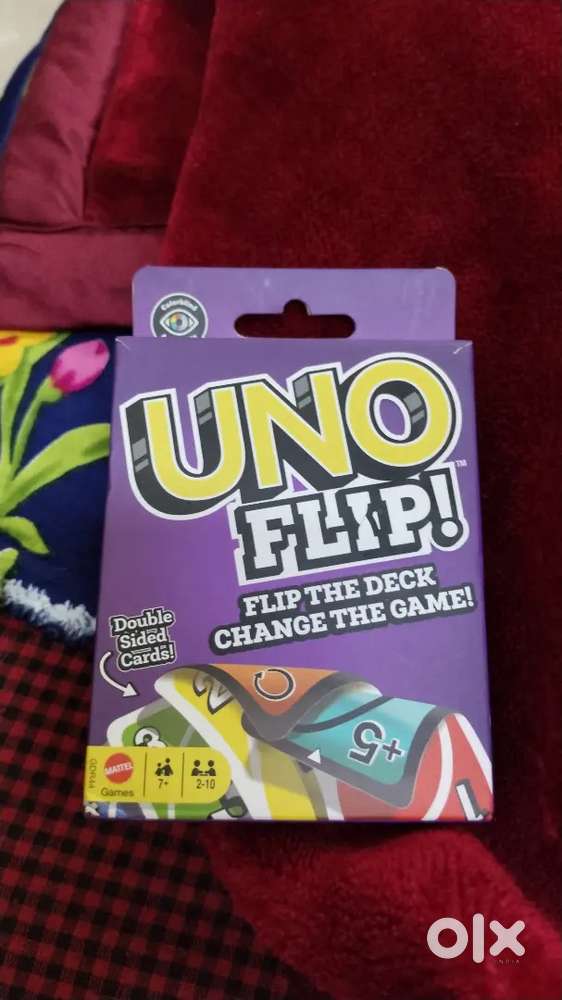 Buy this exclusive uno flip cards and enjoy with your family andfiends