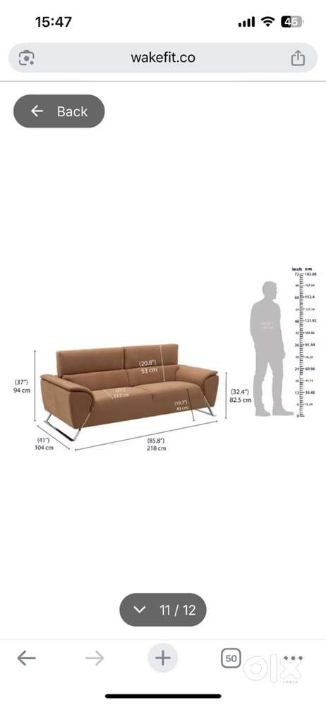 Wakefit Magnus sofa