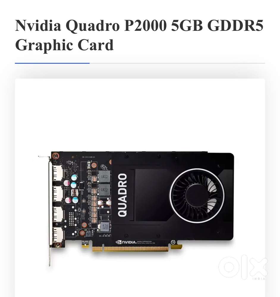 Quadro P2000 5GB DDR5 Graphics card Awesome in condition
