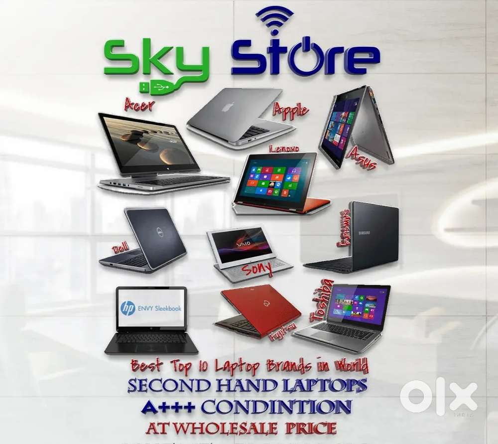 ब्रांडेड 2nd लैपटॉप खरीदें 10 दिन की वारंटी के साथ थोक मूल्य पर•